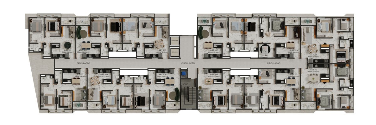 Apartamento à venda com 2 quartos, 53m² - Foto 31
