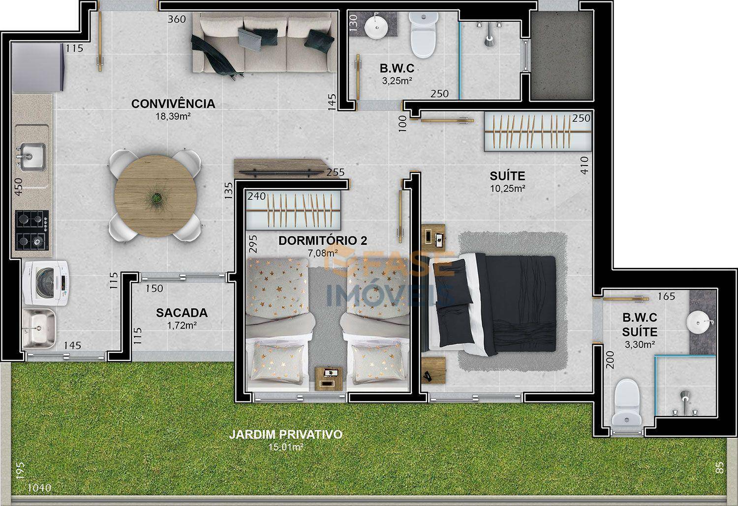 Apartamento à venda com 2 quartos, 44m² - Foto 19