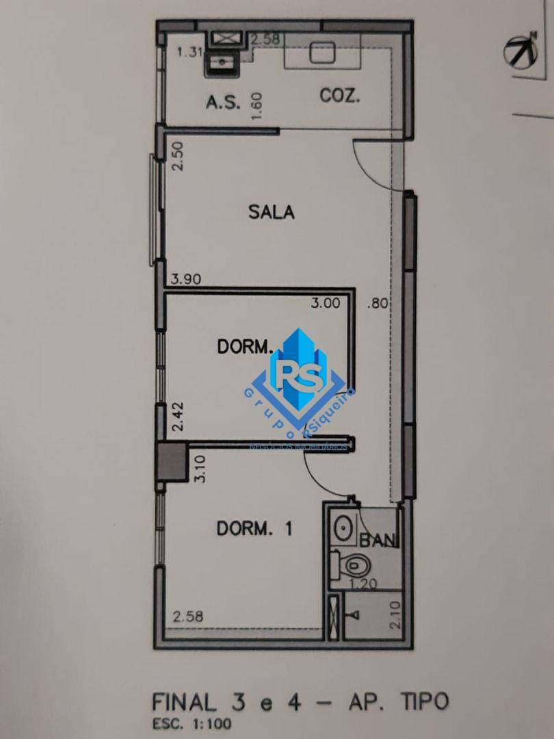 Apartamento para alugar com 2 quartos, 44m² - Foto 9