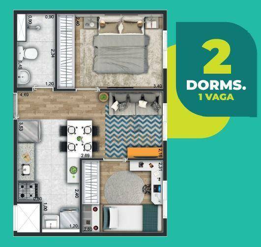 Apartamento à venda com 2 quartos, 35m² - Foto 17