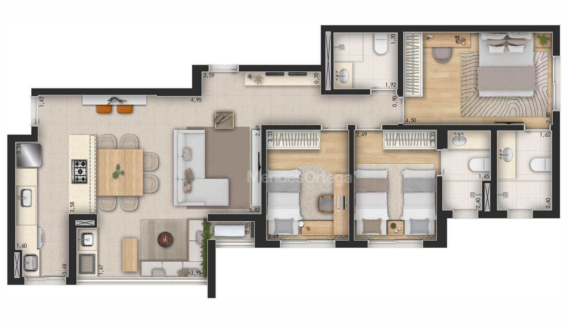 Apartamento à venda com 2 quartos, 74m² - Foto 112