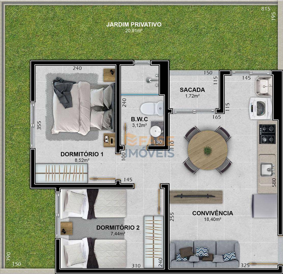 Apartamento à venda com 2 quartos, 44m² - Foto 18