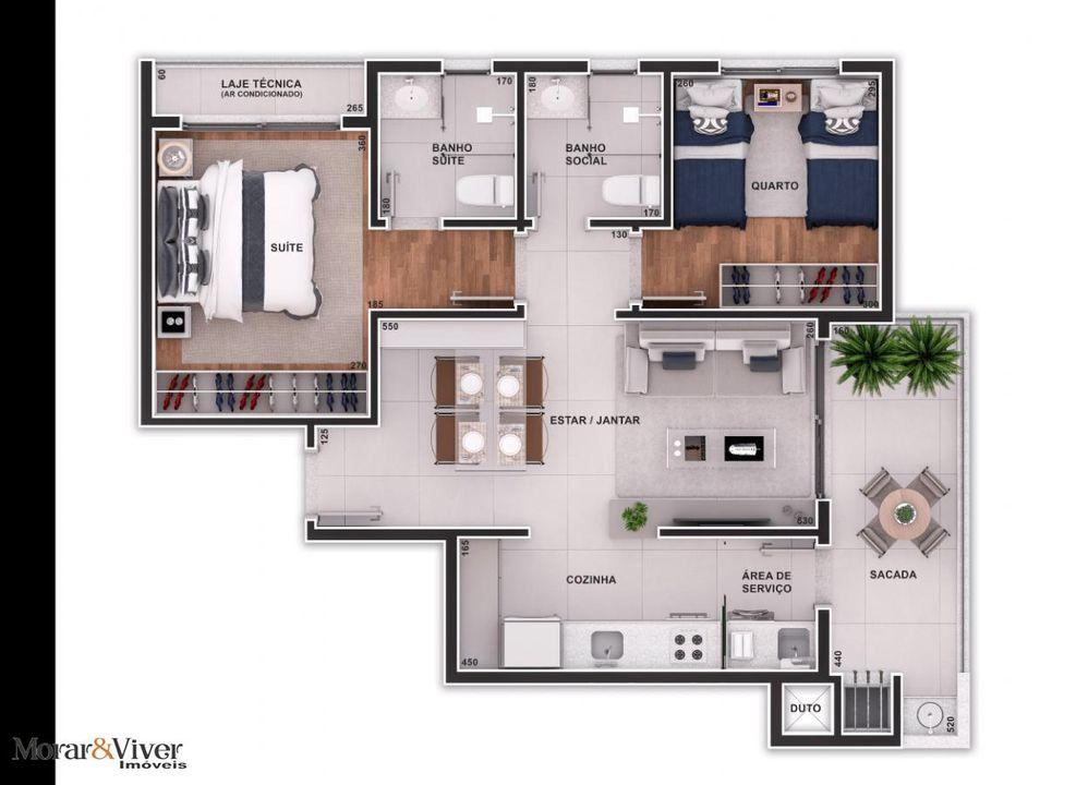 Apartamento à venda com 3 quartos, 120m² - Foto 7