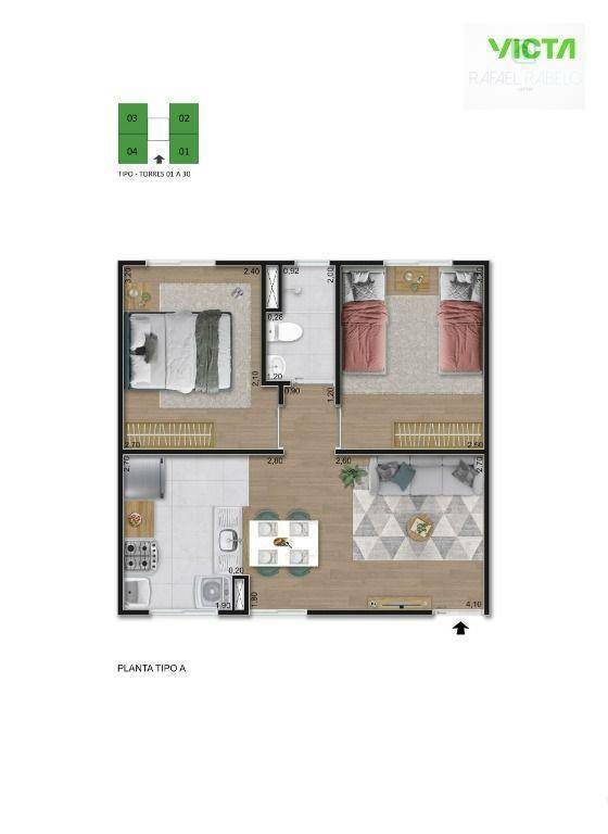 Apartamento à venda com 2 quartos, 40m² - Foto 20