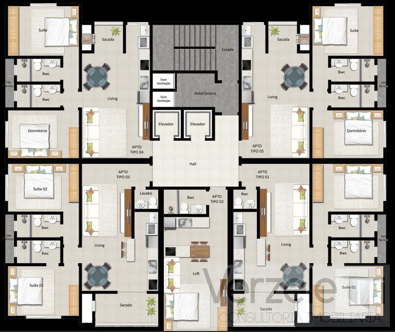 Flat/Apart Hotel à venda com 1 quarto, 37m² - Foto 18