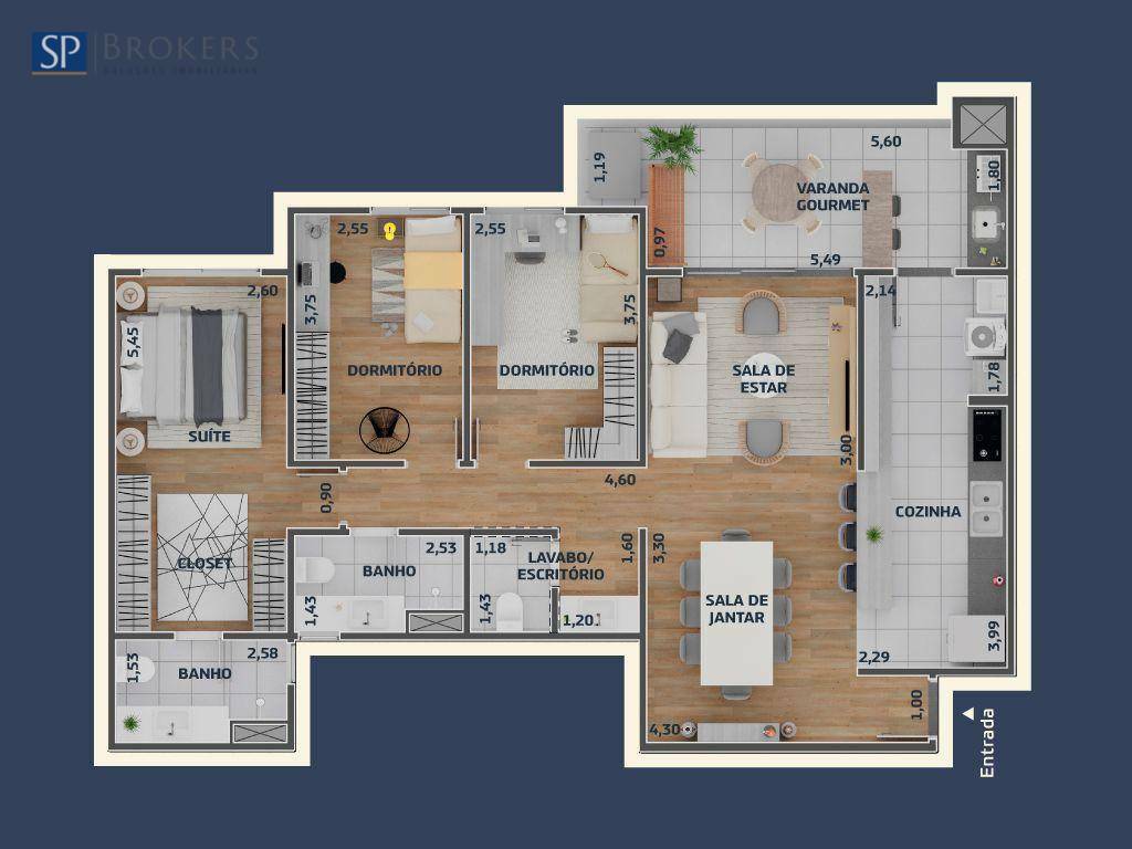Apartamento à venda com 3 quartos, 112m² - Foto 7