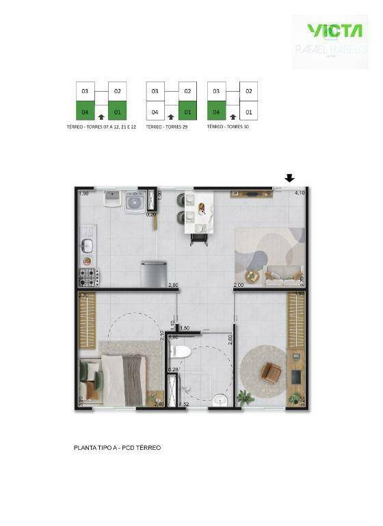 Apartamento à venda com 2 quartos, 40m² - Foto 22
