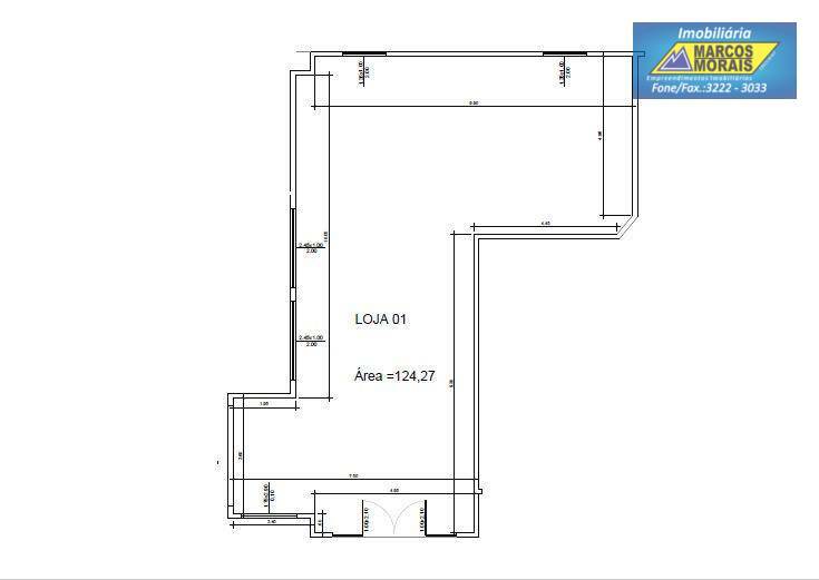 Loja-Salão para alugar, 124m² - Foto 3