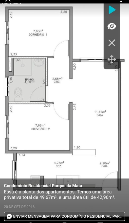 Apartamento à venda com 2 quartos, 49m² - Foto 3