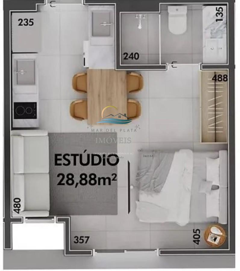 Apartamento à venda com 1 quarto, 29m² - Foto 2