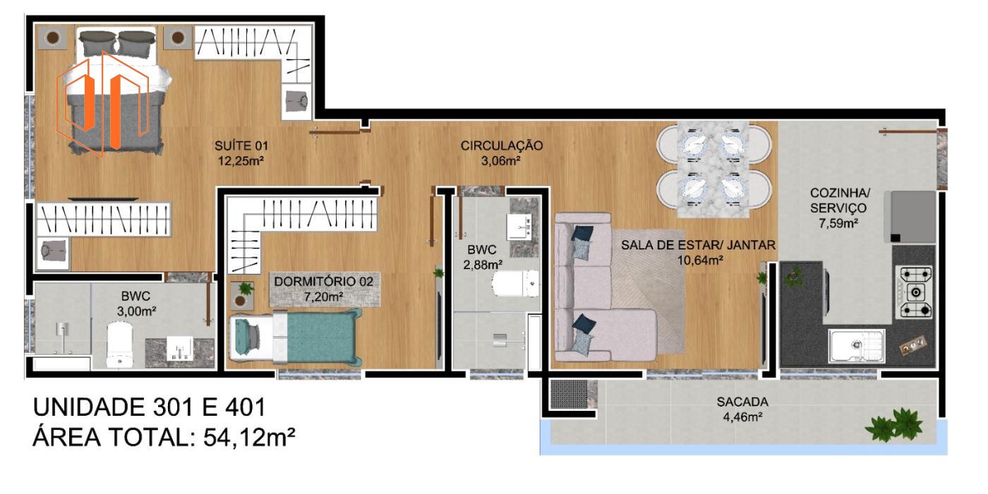 Apartamento à venda com 2 quartos, 47m² - Foto 20