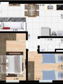 Apartamento à venda com 2 quartos, 44m² - Foto 4