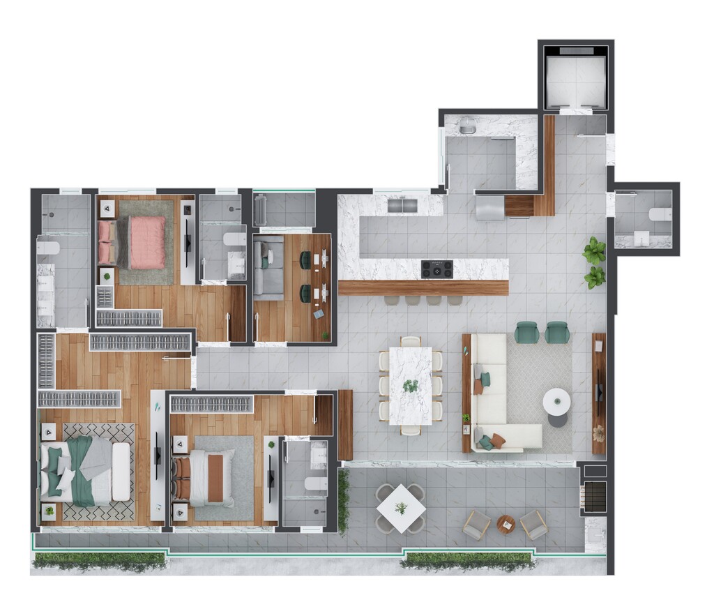 Apartamento à venda com 3 quartos, 167m² - Foto 14
