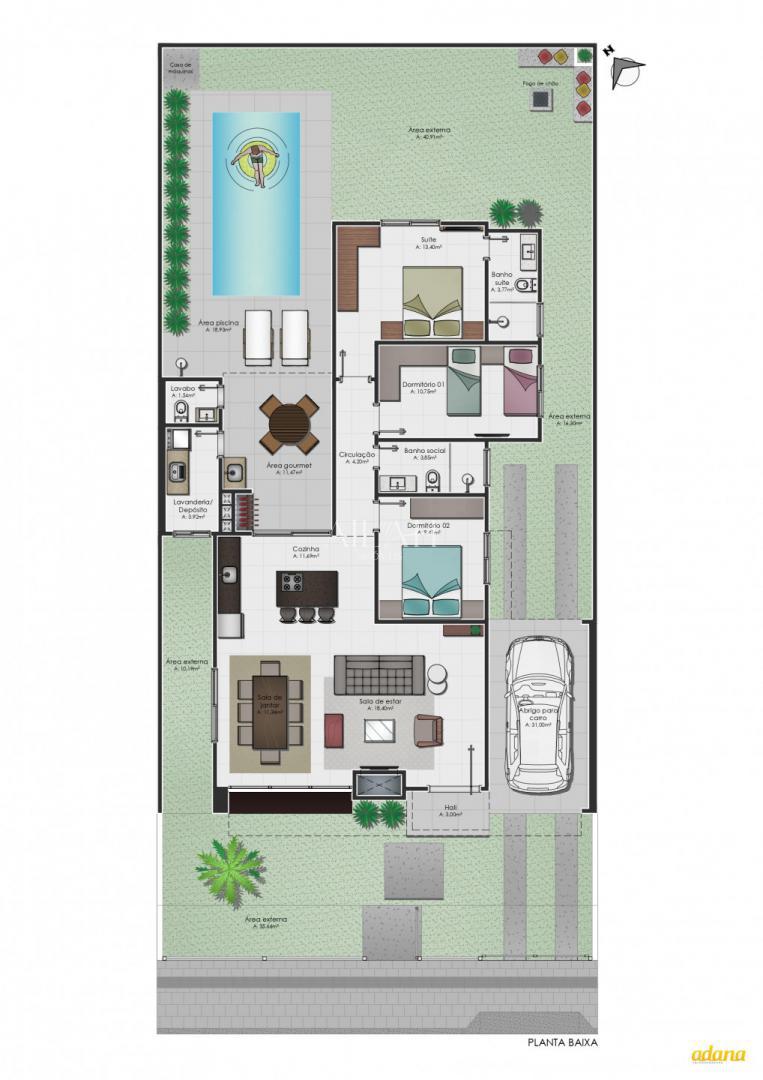 Casa à venda com 3 quartos, 146m² - Foto 2
