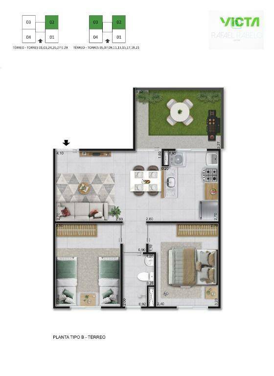 Apartamento à venda com 2 quartos, 40m² - Foto 19
