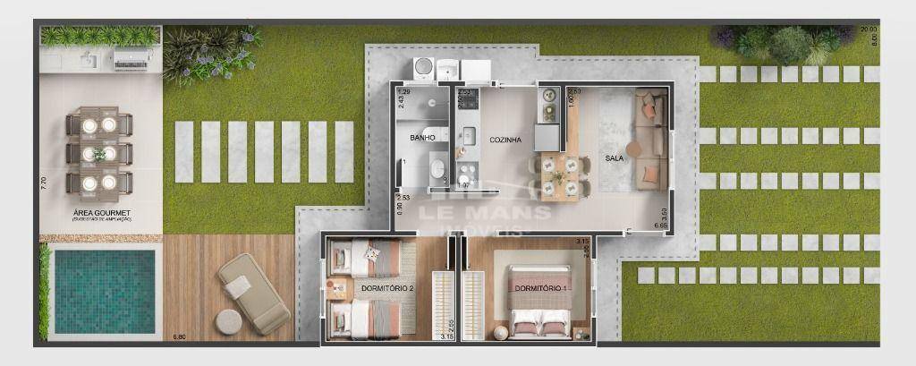 Casa de Condomínio à venda com 2 quartos, 56m² - Foto 31