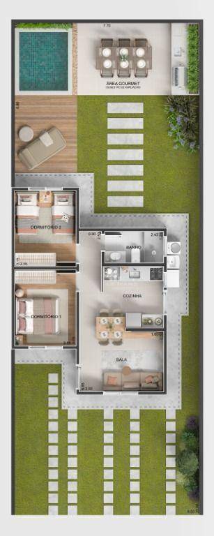 Casa de Condomínio à venda com 2 quartos, 56m² - Foto 30