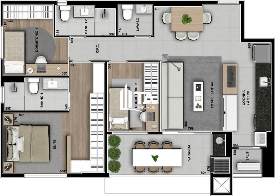 Apartamento à venda com 3 quartos, 96m² - Foto 35
