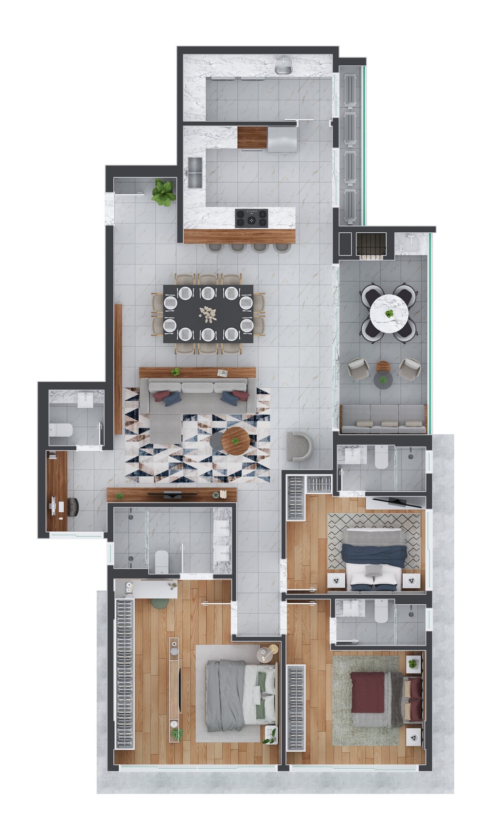 Apartamento à venda com 3 quartos, 167m² - Foto 13