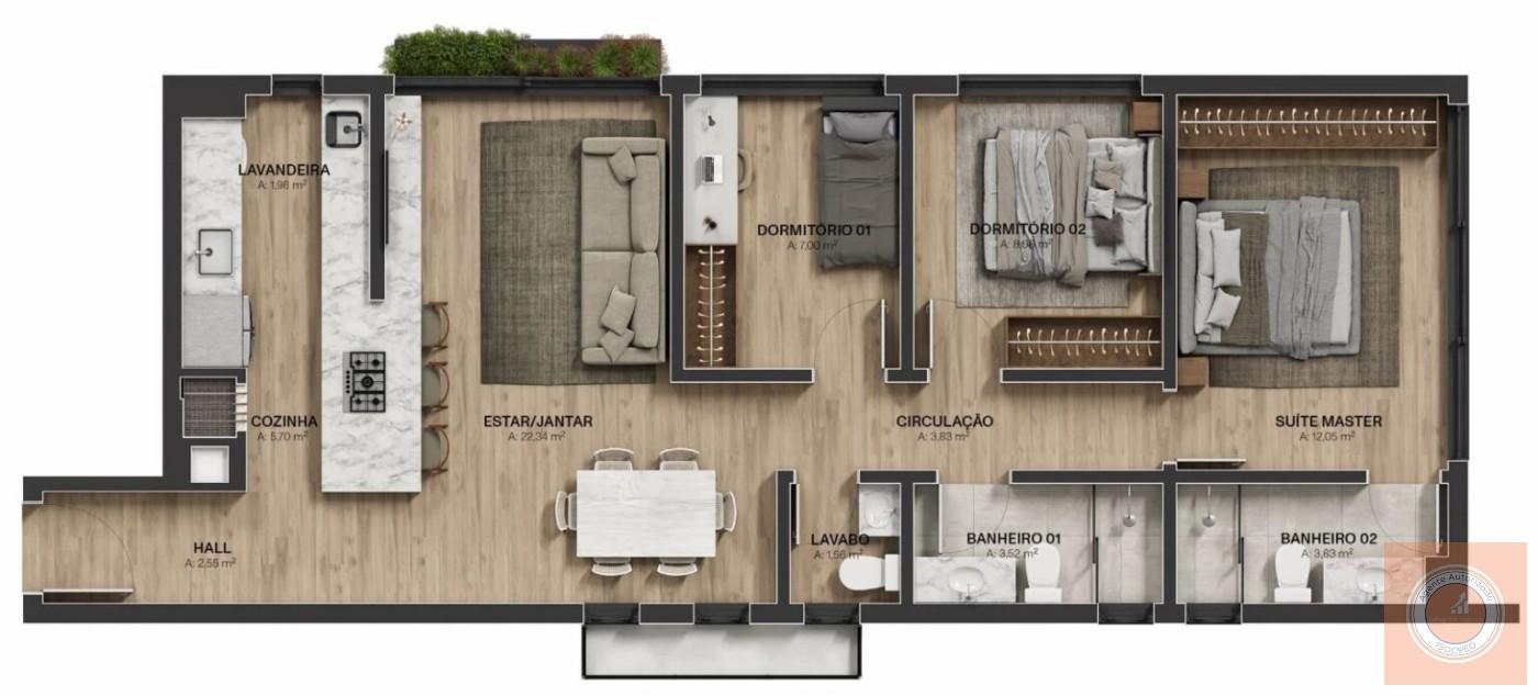Apartamento à venda com 3 quartos, 93m² - Foto 15