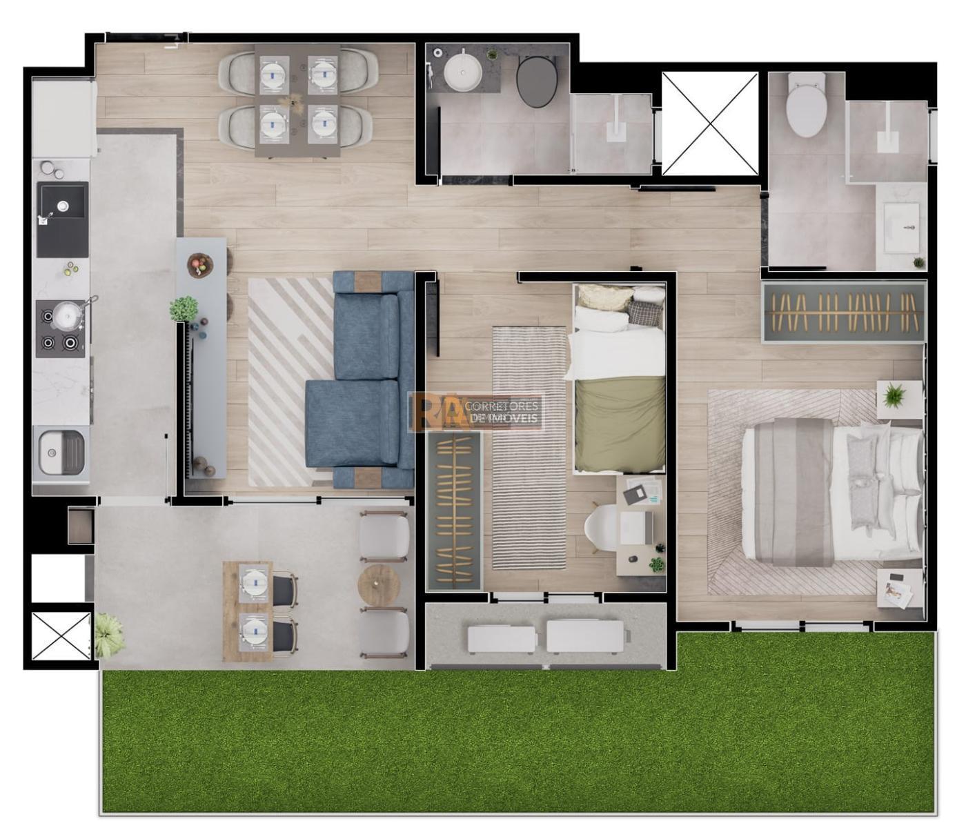 Apartamento à venda com 2 quartos, 55m² - Foto 40