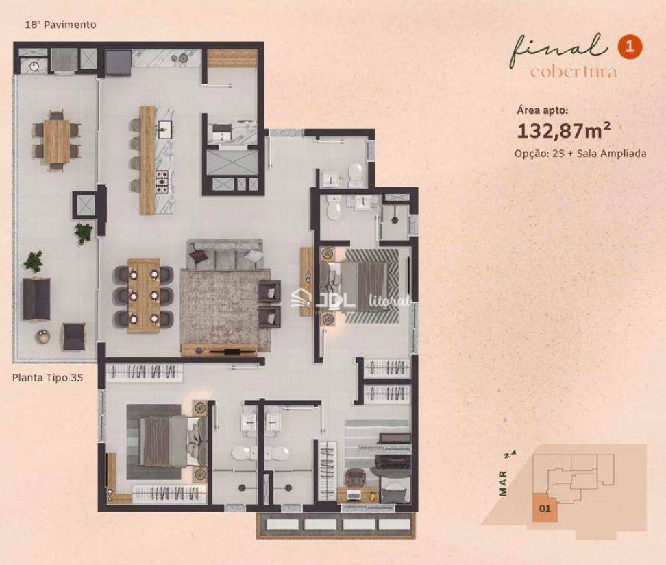 Cobertura à venda com 3 quartos, 132m² - Foto 15