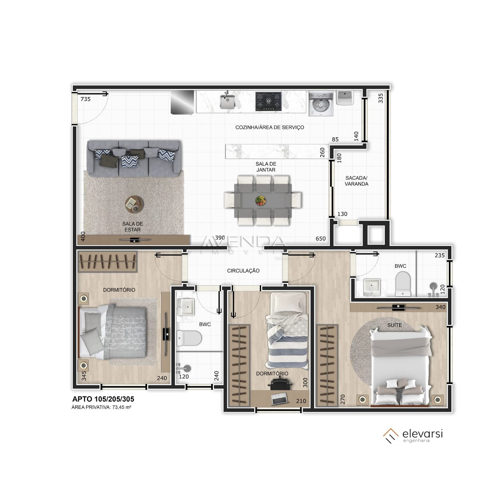 Apartamento à venda com 2 quartos, 59m² - Foto 12