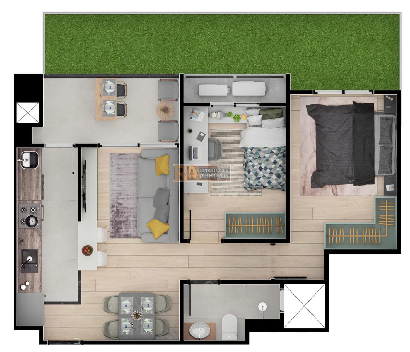 Apartamento à venda com 2 quartos, 55m² - Foto 39