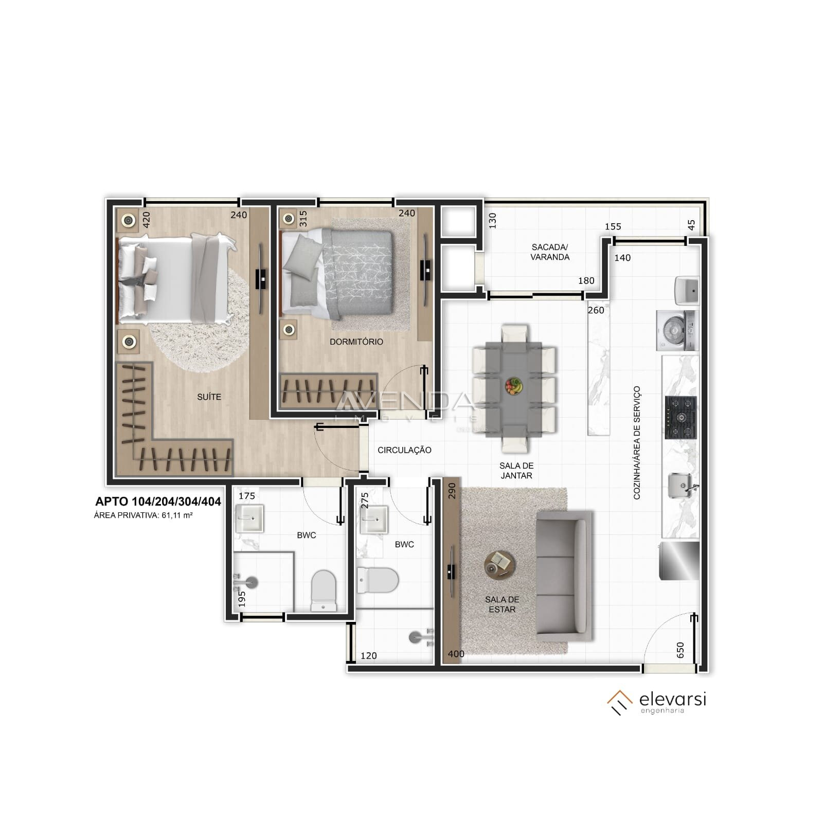 Apartamento à venda com 2 quartos, 59m² - Foto 11